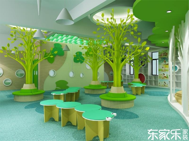 要想幼兒園裝修的像童話(huà)王國(guó)，長(zhǎng)沙裝修公司提醒色彩這樣搭配就對(duì)了！